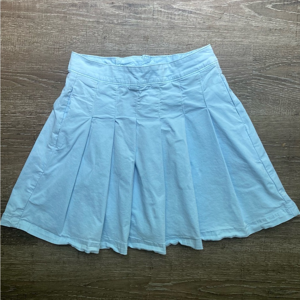 American Eagle Pleated Mini Skirt Light Blue Size 00